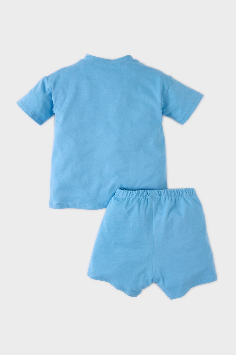 ديفاكتو طقم بيبي اولادي شورت وتيشيرت قصة عادية - قطعتين - Image 5